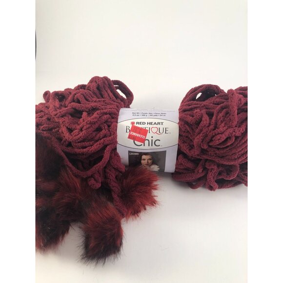 LOT OF 7 Red Skeins: Loops and Threads Charisma Bulky Weight yarn - Picture 15 of 16